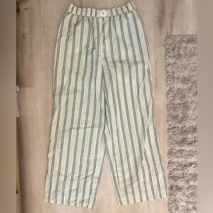 Anthropologie Striped Wide-Leg Boxer Pants